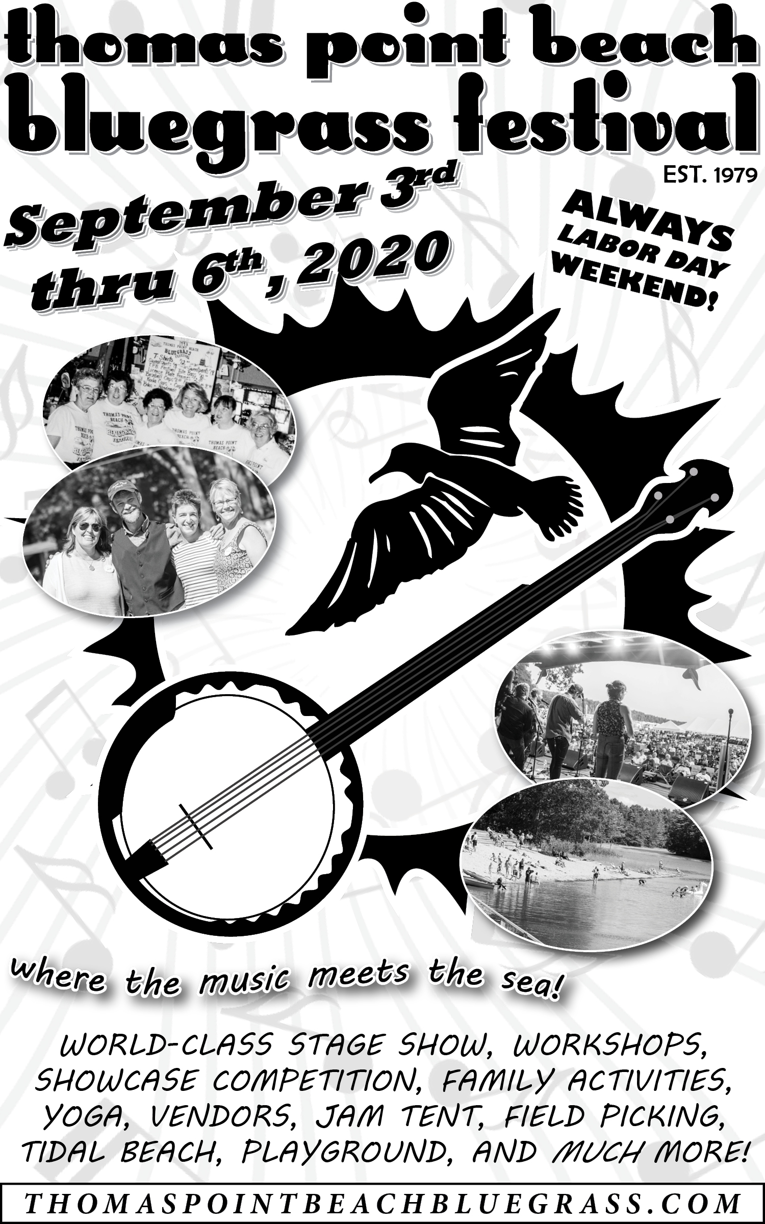 Festival Flyer Thomas Point Beach Bluegrass Festival